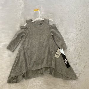 NEW wTag-Afton Street Gray Cold Shoulder Dress 12M